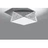 Plafonnier HEXA 35, PVC silver, E27 - Pas cher