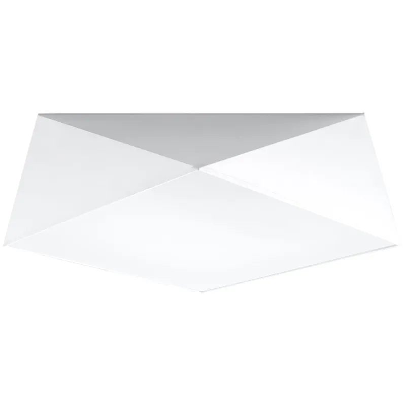 Plafonnier HEXA 45, PVC blanc, E27 - Pas cher
