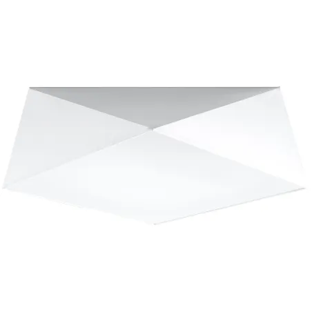 Plafonnier HEXA 45, PVC blanc, E27 - Pas cher