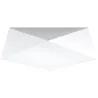 Plafonnier HEXA 45, PVC blanc, E27 - Pas cher