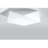 Plafonnier HEXA 45, PVC blanc, E27 - Pas cher
