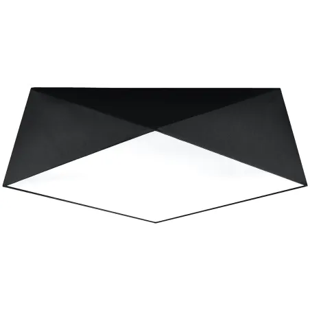 Plafonnier HEXA 45, PVC noir, E27 - Pas cher