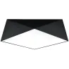 Plafonnier HEXA 45, PVC noir, E27 - Pas cher