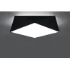 Plafonnier HEXA 45, PVC noir, E27 - Pas cher