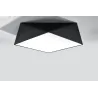 Plafonnier HEXA 45, PVC noir, E27 - Pas cher