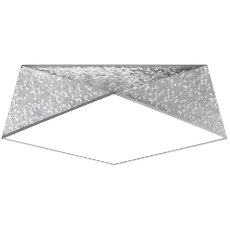 Plafonnier HEXA 45, PVC silver, E27 - Pas cher