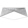 Plafonnier HEXA 45, PVC silver, E27 - Pas cher