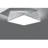Plafonnier HEXA 45, PVC silver, E27 - Pas cher