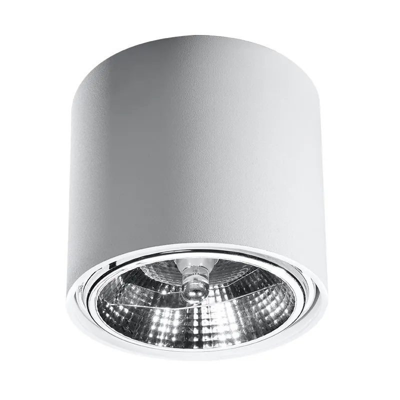 Plafonnier TIUBE, aluminium blanc, GU10 - Pas cher