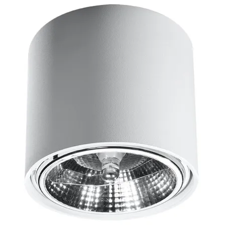 Plafonnier TIUBE, aluminium blanc, GU10 - Pas cher