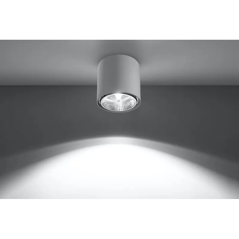 Plafonnier TIUBE, aluminium blanc, GU10 - Pas cher