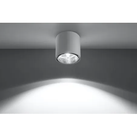 Plafonnier TIUBE, aluminium blanc, GU10 - Pas cher
