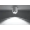 Plafonnier TIUBE, aluminium blanc, GU10 - Pas cher