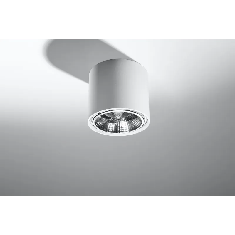 Plafonnier TIUBE, aluminium blanc, GU10 - Pas cher