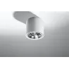 Plafonnier TIUBE, aluminium blanc, GU10 - Pas cher