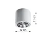 Plafonnier TIUBE, aluminium blanc, GU10 - Pas cher