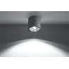 Plafonnier TIUBE, aluminium gris, GU10 - Pas cher