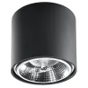 Plafonnier TIUBE, aluminium noir, GU10 - Pas cher