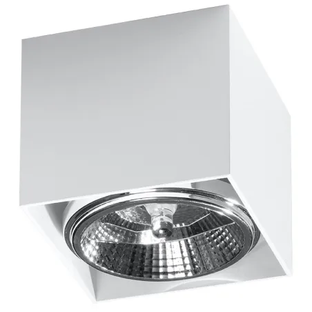Plafonnier BLAKE, aluminium blanc, GU10 - Pas cher