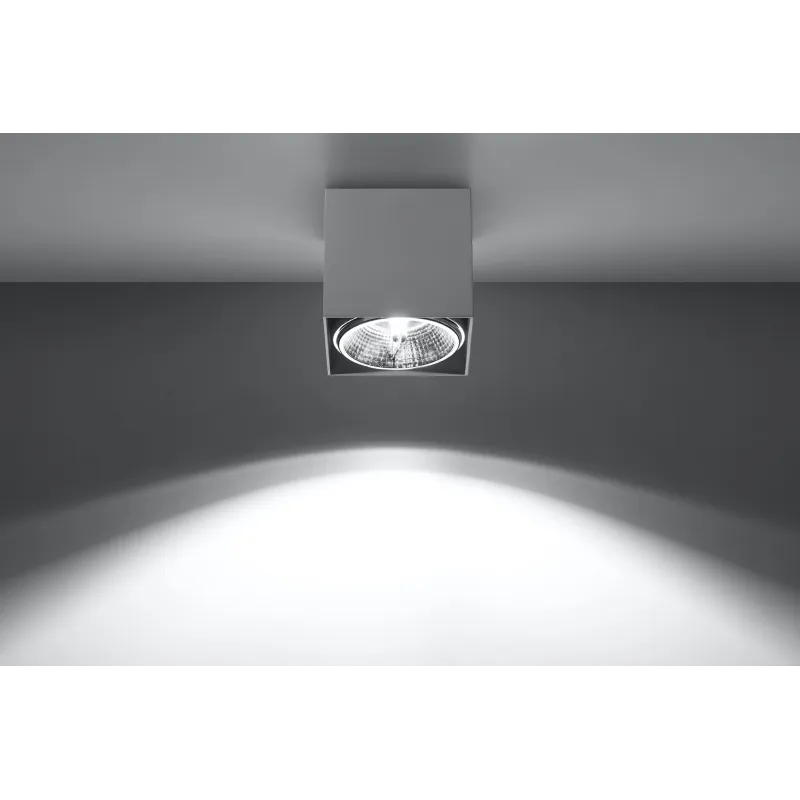 Plafonnier BLAKE, aluminium blanc, GU10 - Pas cher