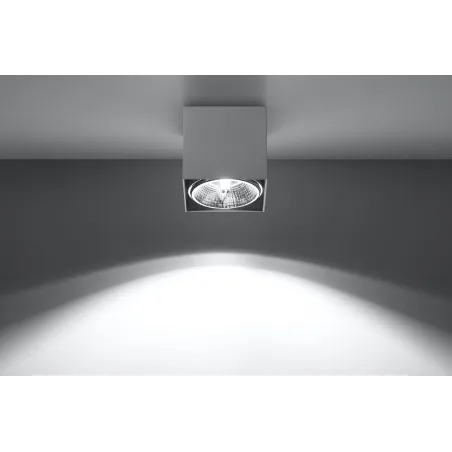 Plafonnier BLAKE, aluminium blanc, GU10 - Pas cher