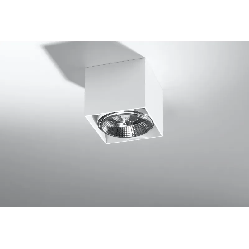Plafonnier BLAKE, aluminium blanc, GU10 - Pas cher