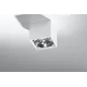 Plafonnier BLAKE, aluminium blanc, GU10 - Pas cher
