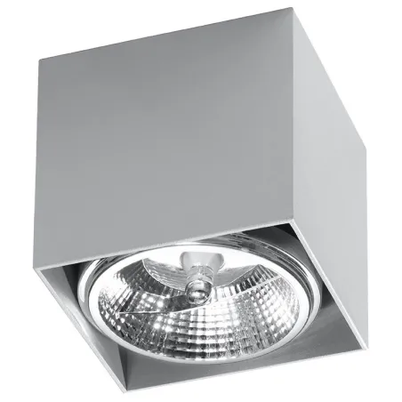 Plafonnier BLAKE, aluminium gris, GU10 - Pas cher