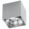 Plafonnier BLAKE, aluminium gris, GU10 - Pas cher