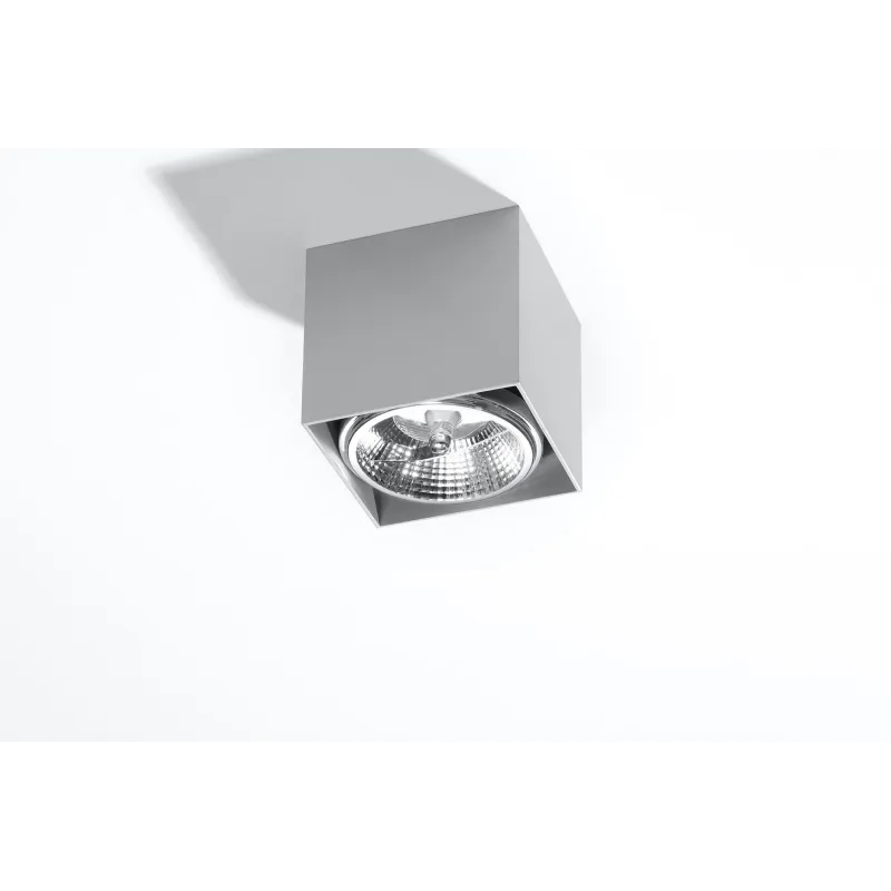 Plafonnier BLAKE, aluminium gris, GU10 - Pas cher