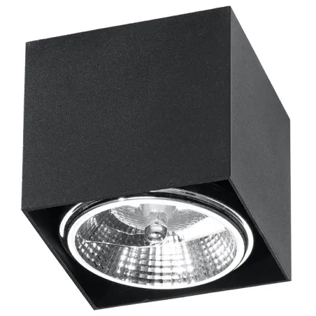 Plafonnier BLAKE, aluminium noir, GU10 - Pas cher