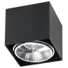 Plafonnier BLAKE, aluminium noir, GU10 - Pas cher