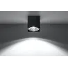Plafonnier BLAKE, aluminium noir, GU10 - Pas cher