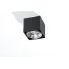 Plafonnier BLAKE, aluminium noir, GU10 - Pas cher