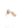 Applique BERGE bois naturel/chrome, GU10 - Pas cher