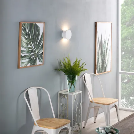 APPLIQUE MURALE LED 6W BLANCHE BLANC CHAUD 3000k-300 lumens