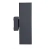 Applique murale exterieur gris anthracite led 12w-910 lumens 3000k