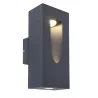 Applique murale exterieur gris anthracite led 12w-910 lumens 3000k