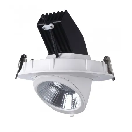 Encastrable escargot led 42W ROND blanc orientable 4000k