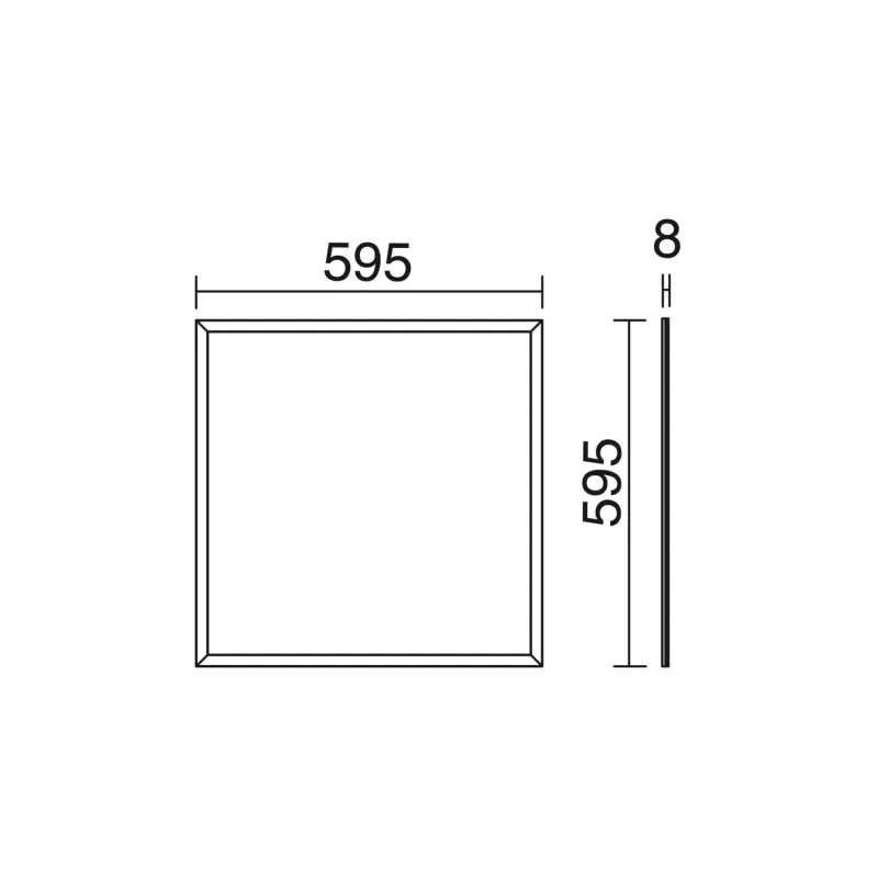 Panel SPLAT LED 42W 3700lm 3000K Blanc - Pas cher