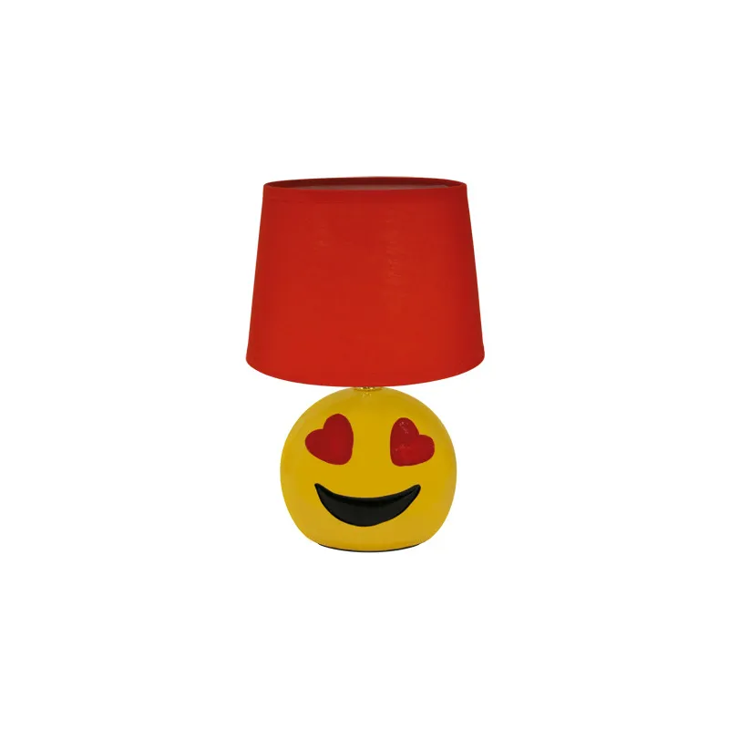 EMO E14 ROUGE Lampe à poser Fluo compact/LED - Pas cher