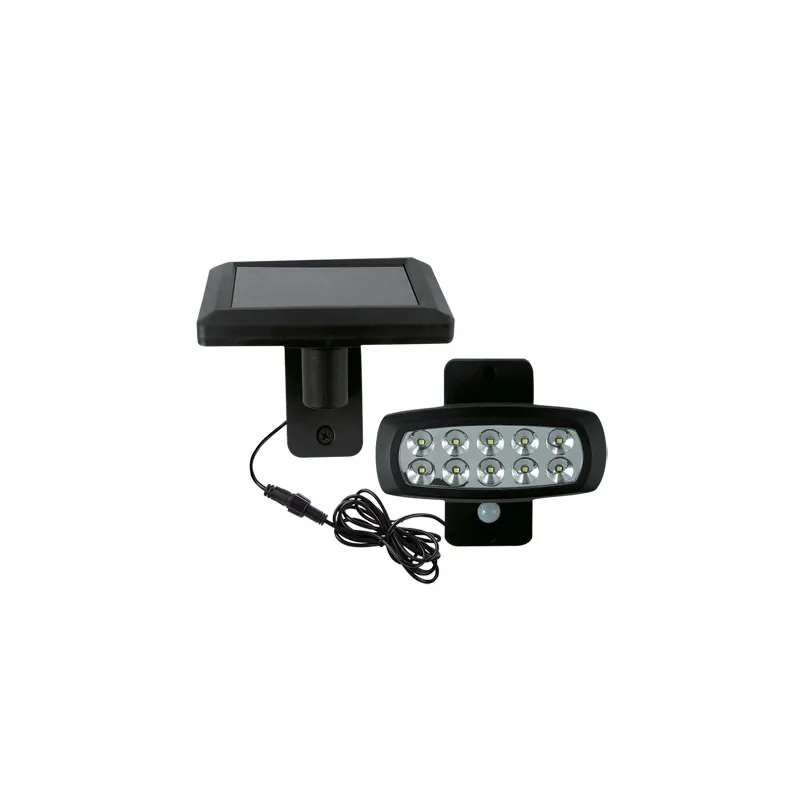 SOLARO LED 2W 6500K Projecteur solaire SMD LED avec détecteur 10 SM...
