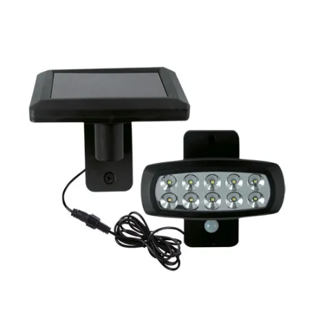 SOLARO LED 2W 6500K Projecteur solaire SMD LED avec détecteur 10 SM...