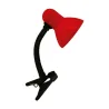 TOLA E27 ROUGE CLIP Lampe à poser Fluo compact/LED - Pas cher