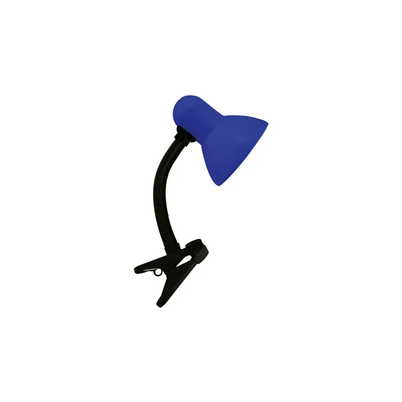 TOLA E27 BLEU CLIP Lampe à poser Fluo compact/LED - Pas cher