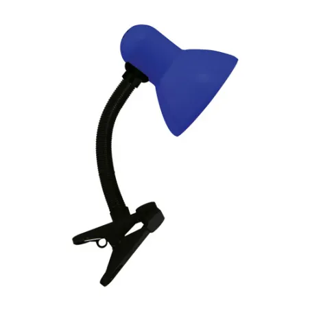 TOLA E27 BLEU CLIP Lampe à poser Fluo compact/LED - Pas cher