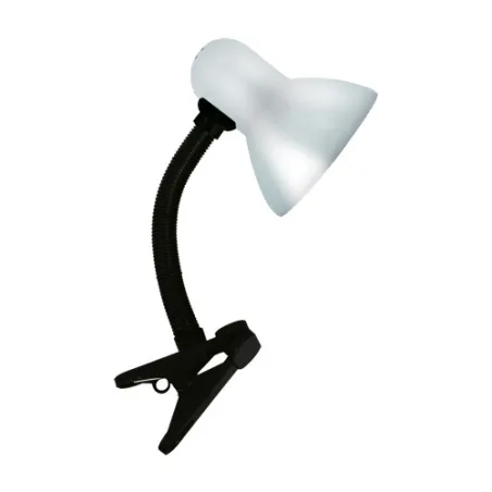 TOLA E27 SILVER CLIP Lampe à poser Fluo compact/LED - Pas cher