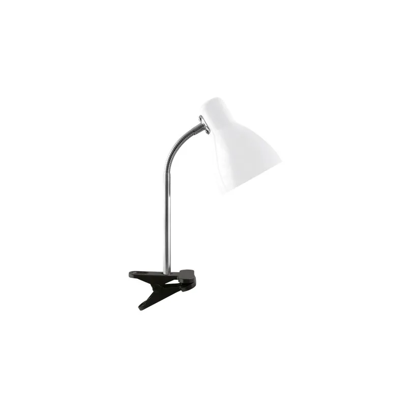 KATI E27 BLANC CLIP Lampe à poser Fluo compact/LED - Pas cher