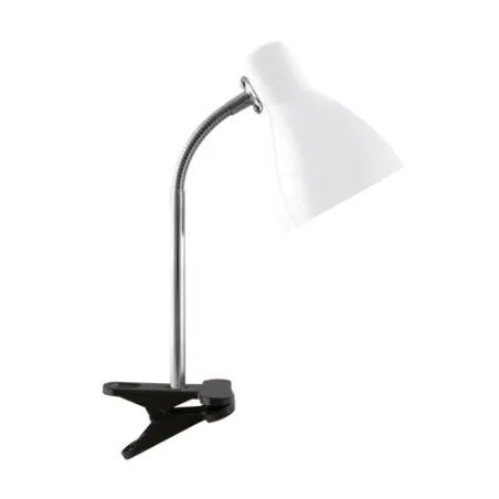 KATI E27 BLANC CLIP Lampe à poser Fluo compact/LED - Pas cher