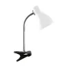 KATI E27 BLANC CLIP Lampe à poser Fluo compact/LED - Pas cher